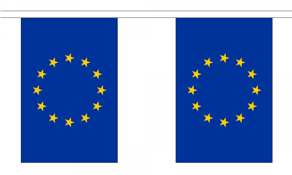 Europe Flag Bunting (600x600), Png Download