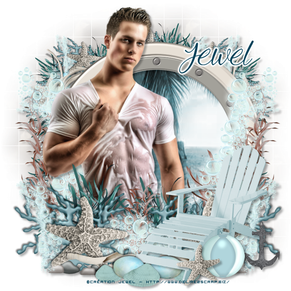 Sexy Man In The Sea (600x600), Png Download