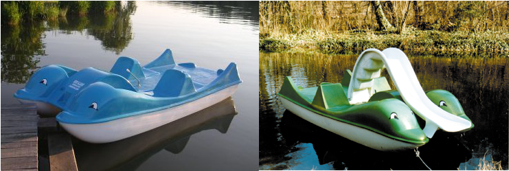 Dolphin Paddle Boat Dwb-04 (960x430), Png Download