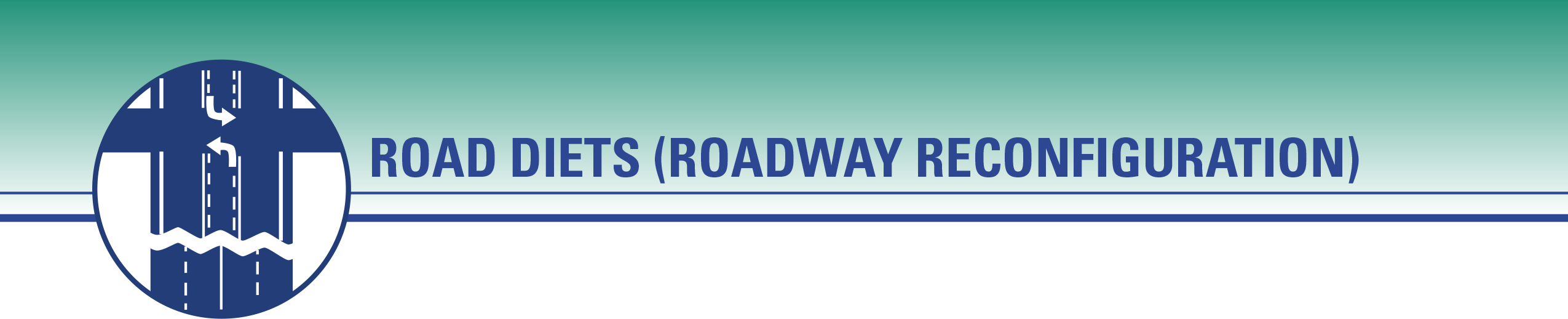 Road Diets (2550x518), Png Download