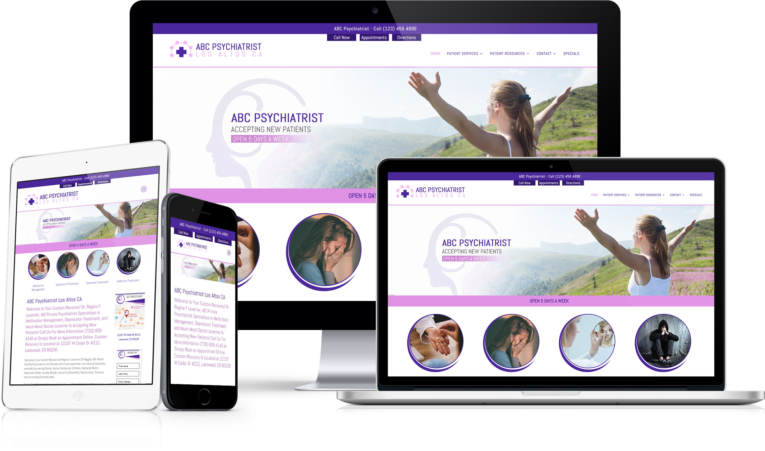 Seo And Medical Website (2621x1555), Png Download