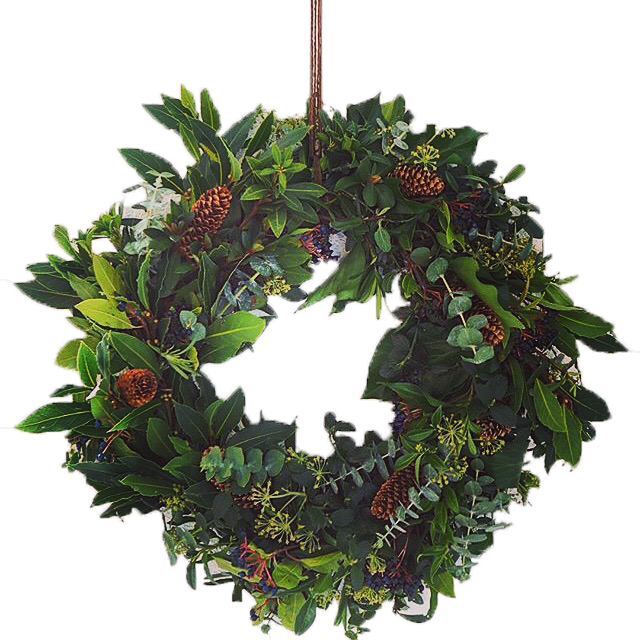 Christmas Wreaths (640x640), Png Download