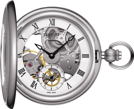 Tissot Bridgeport Mechanical Skeleton (555x841), Png Download