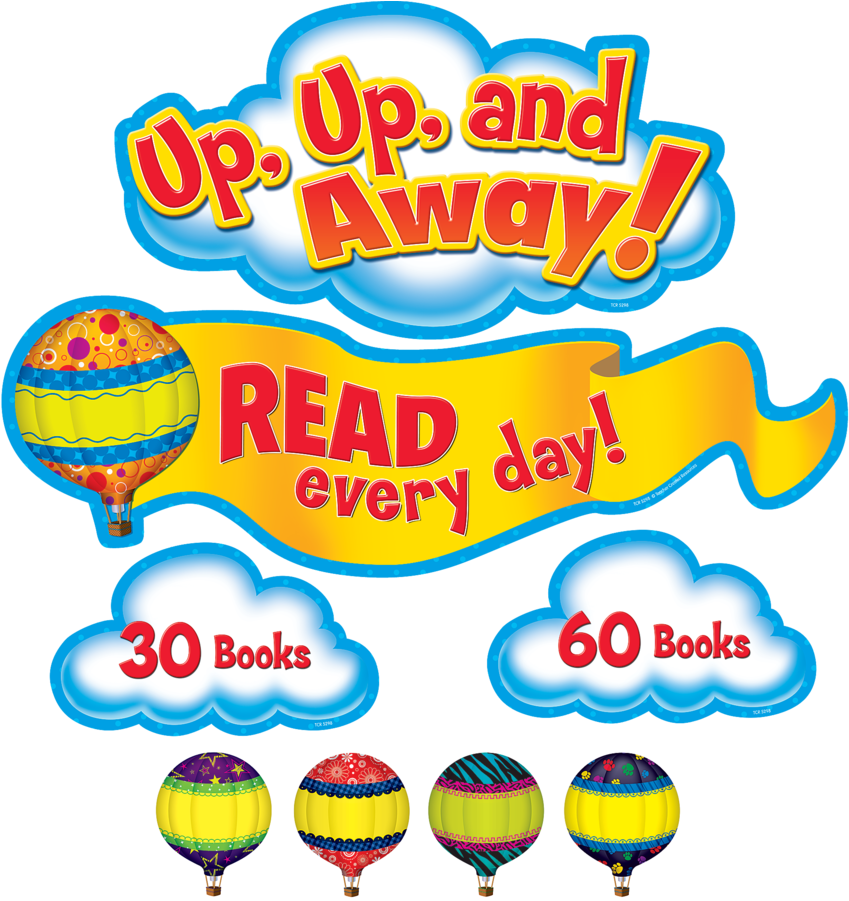 Tcr5298 Read Every Day Bulletin Board Display Set Image (900x900), Png Download