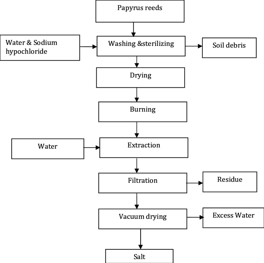 Pilot Production Flow Chart For Herbal Salt (850x849), Png Download
