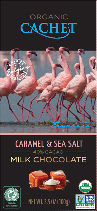 Cachet Tanzania Single Origin Milk Chocolate With Caramel (733x733), Png Download