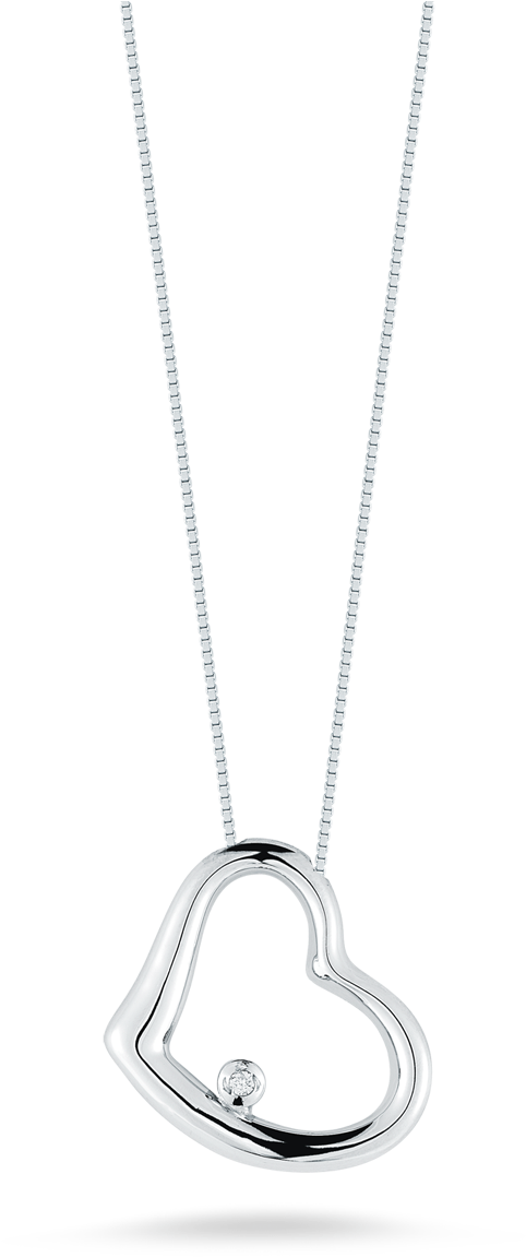 Roberto Coin Tiny Treasures 18k White Gold Slanted (1600x1600), Png Download
