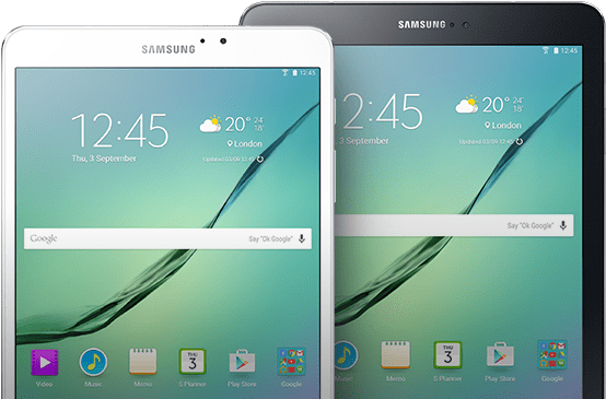 Tab S3 In Two Different Colors And Sizes (768x437), Png Download