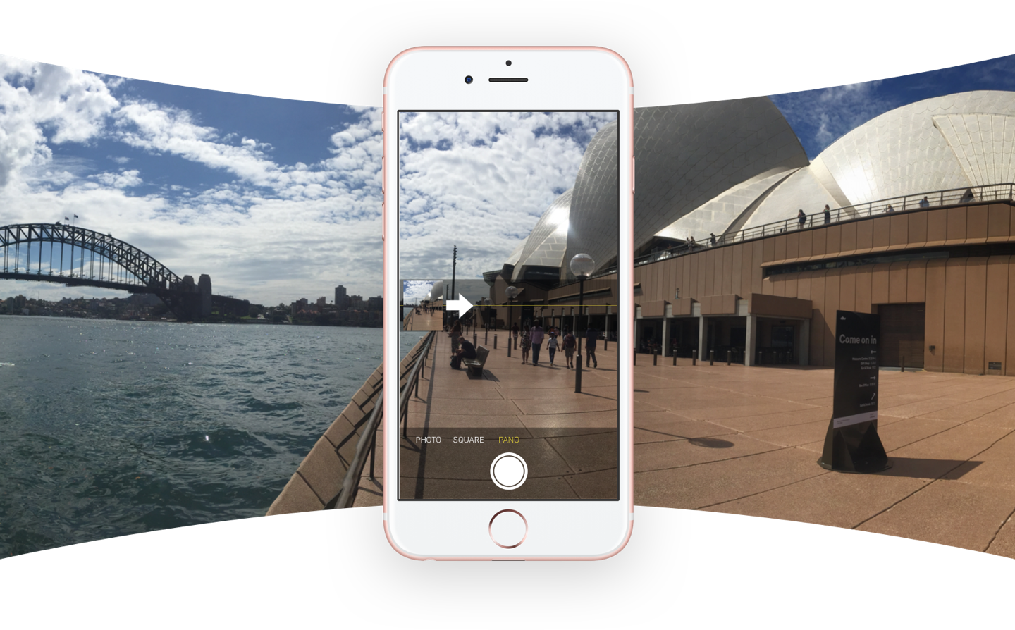 Taking A Panoramic Photo On Your Iphone (1440x894), Png Download