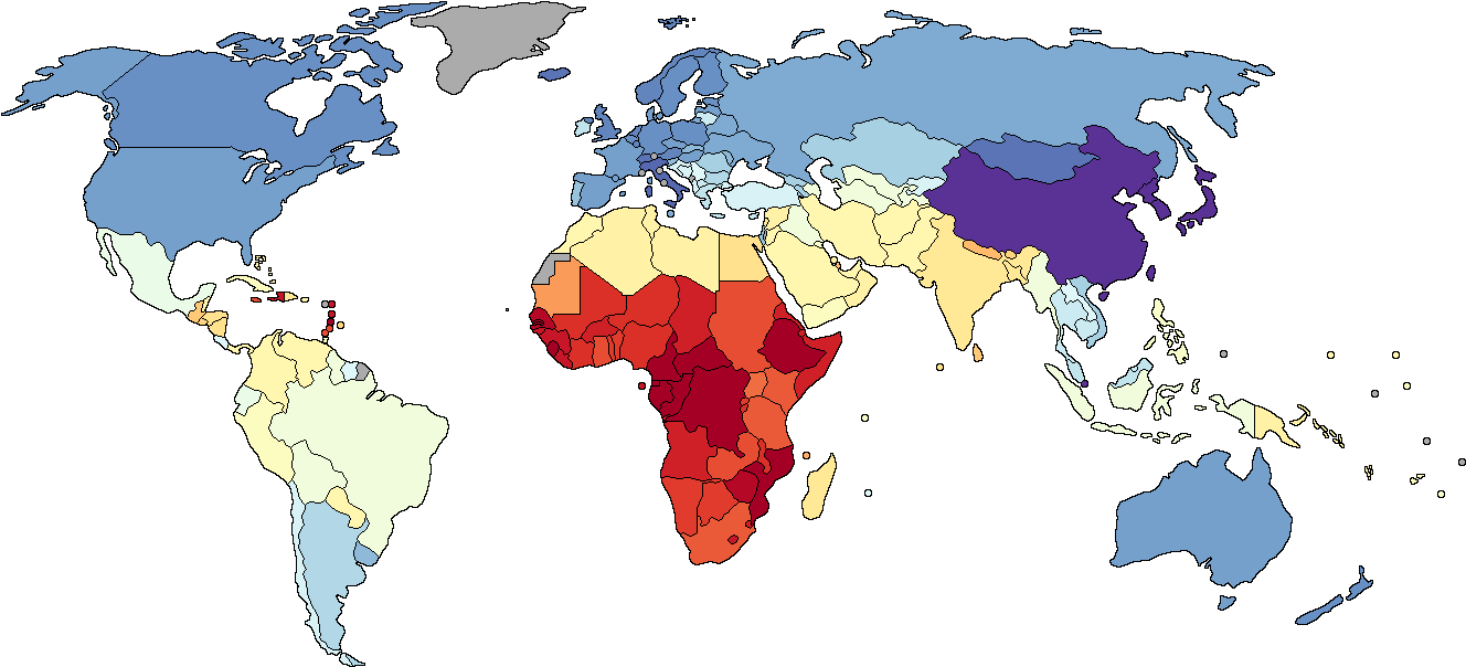National Iq Per Country (1357x628), Png Download