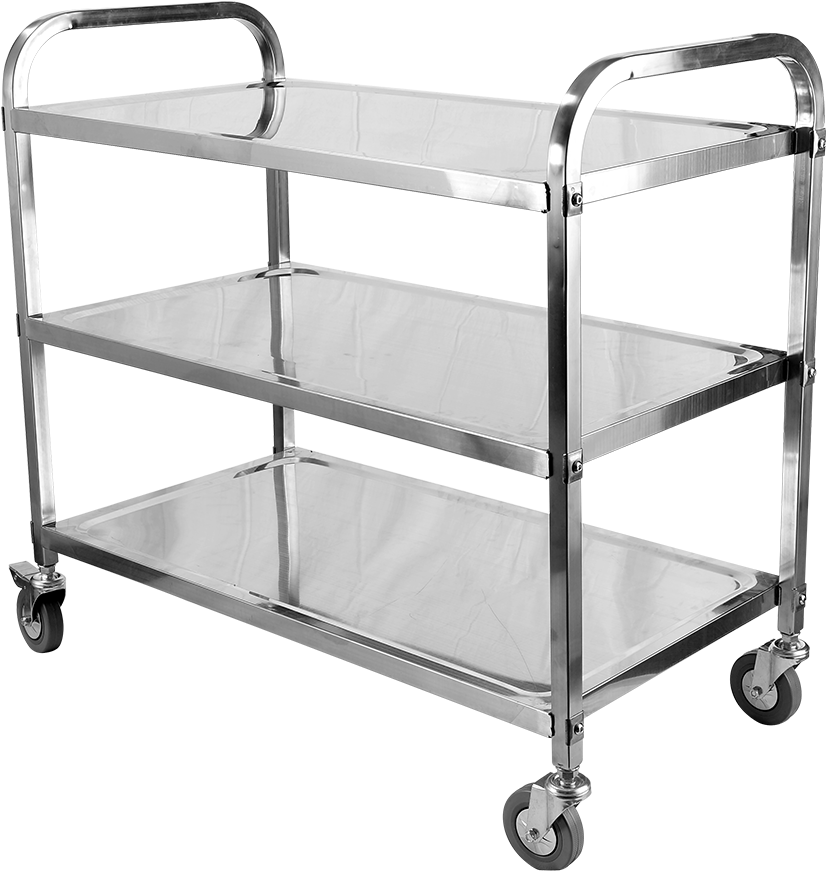 Stainless Steel 3 Tiers Trolley (1000x1000), Png Download
