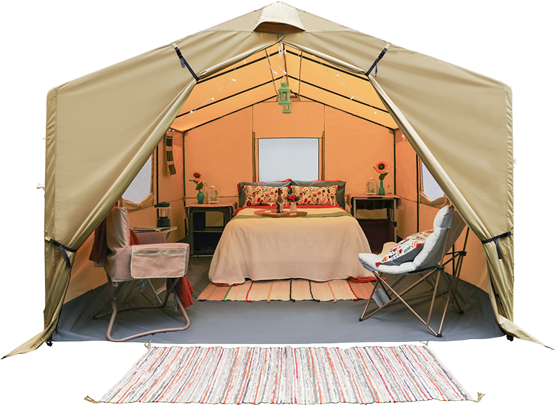 Tent Cropped 500 (800x596), Png Download