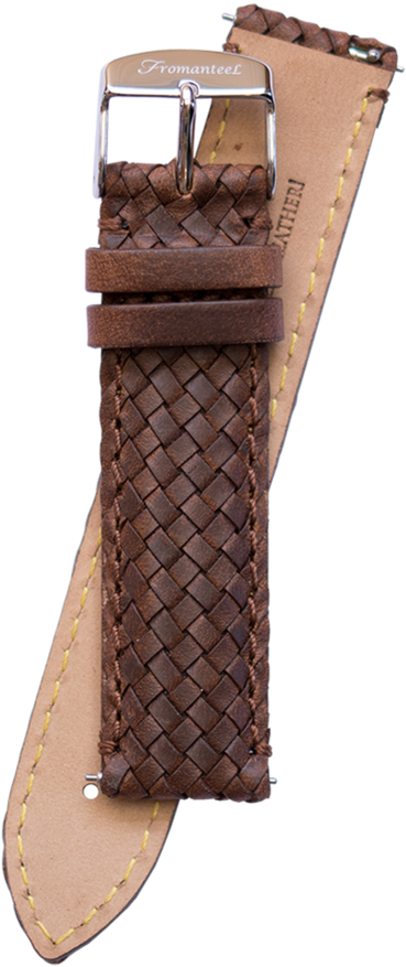 Leather Braided Brown Strap Leather Braided Brown Strap (600x936), Png Download