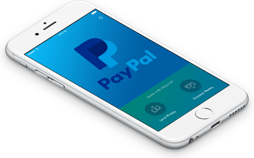 An Iphone With The Paypal App (984x612), Png Download