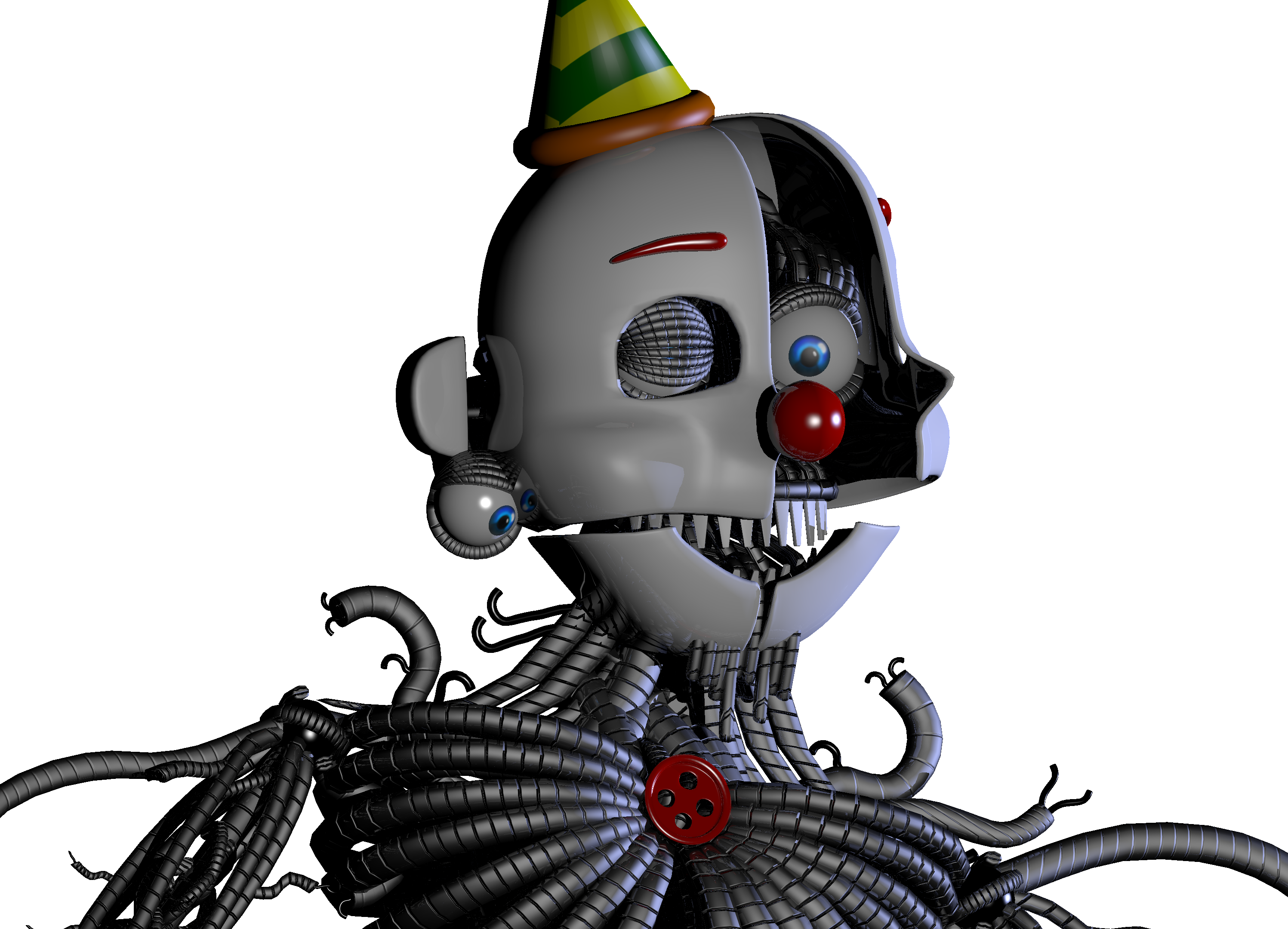 Renderthe Clown (2994x2160), Png Download
