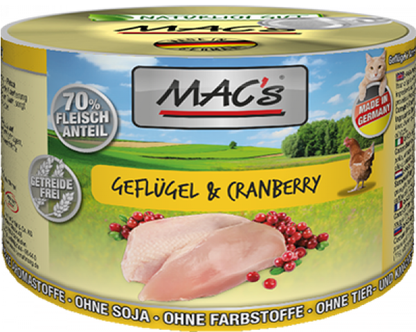 Mac's Poultry & Cranberry 800 G, 400 G, (600x600), Png Download