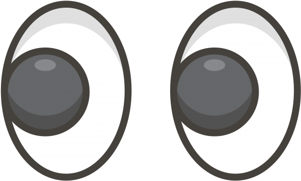 Eyes Emoji (866x650), Png Download