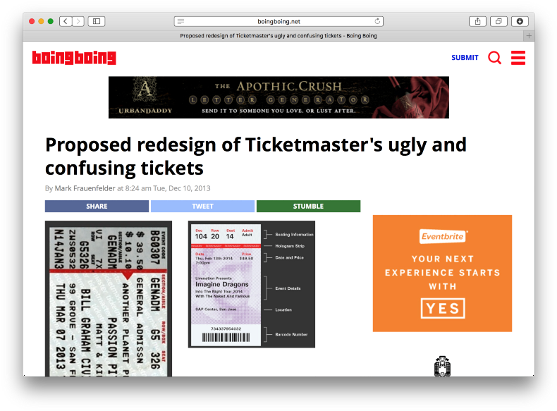 After Posting Dear Ticketmaster, I Received Media Attention (800x591), Png Download