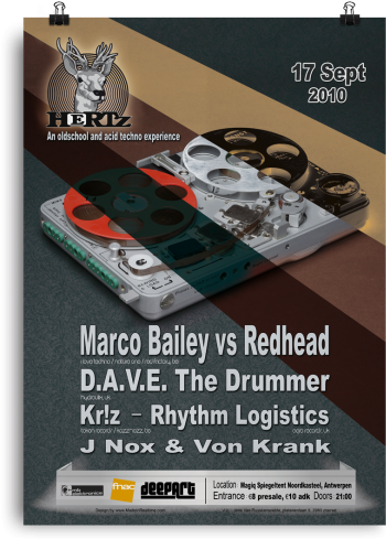 Hertz An Oldschool Techno & Acid Experience Madeinrealtime (600x600), Png Download