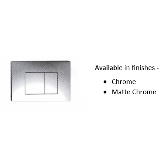 R&t Rectangle High Button Jb60 Dual Flush (560x560), Png Download
