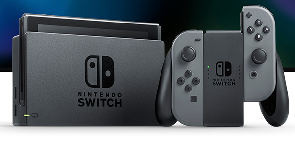 Cover Image For Nintendo Switch With Gray Joy-con - Refurbished Nintendo Switch (600x600), Png Download
