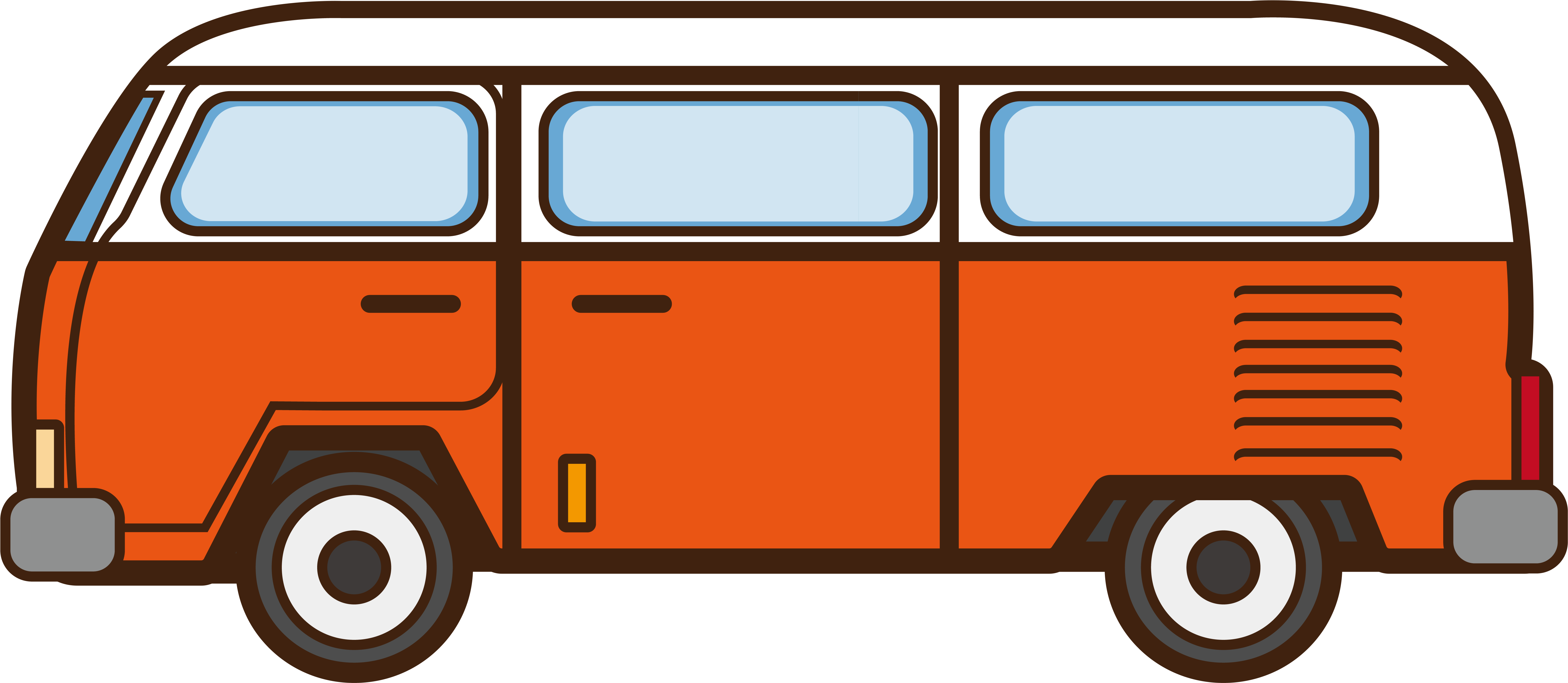 Transport Autobus Samochód Kreskówka Obraz Png I Wektor (8334x8334), Png Download