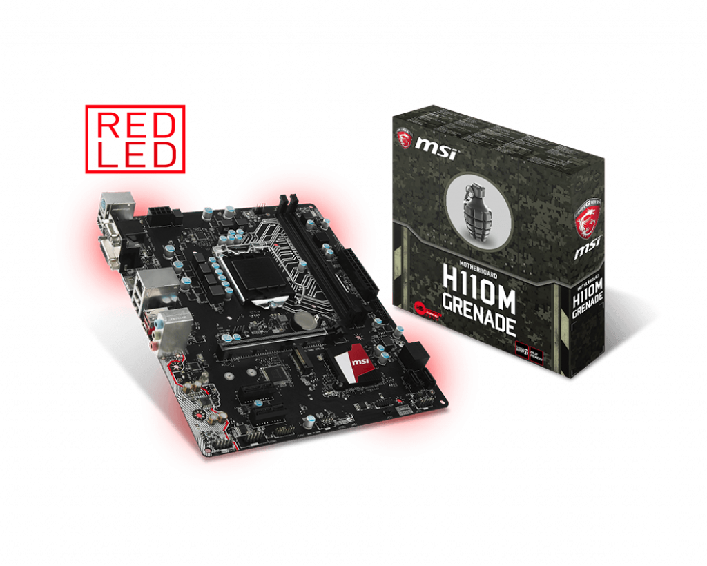 H110m Grenade - Msi H110m Grenade (1024x820), Png Download
