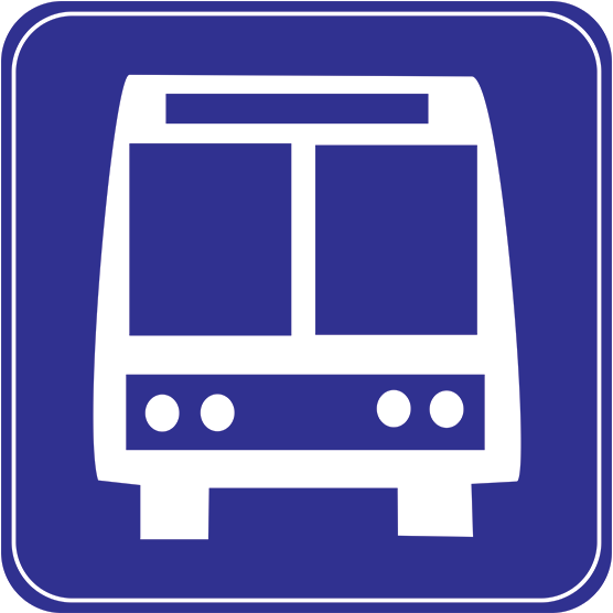 Parada De Autobus - Señaletica De Parada De Autobus (555x688), Png Download