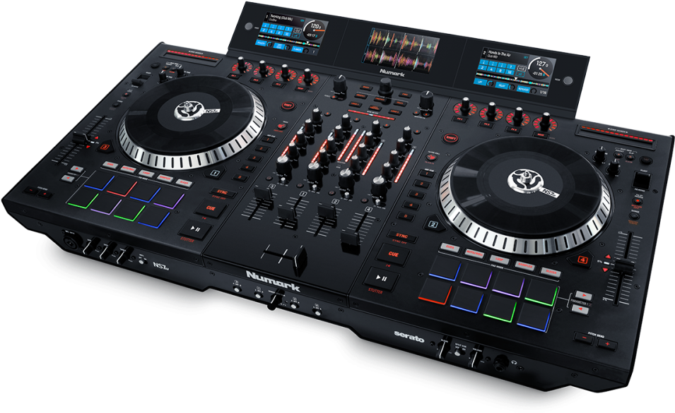 Numark Ns7iii Mk3 4-channel Motorized Dj Controller - Numark Ns7iii (1000x800), Png Download