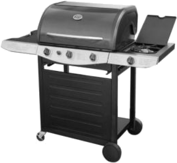 Con Grill Png Img - Bbq Grillware 3 Burner (600x544), Png Download