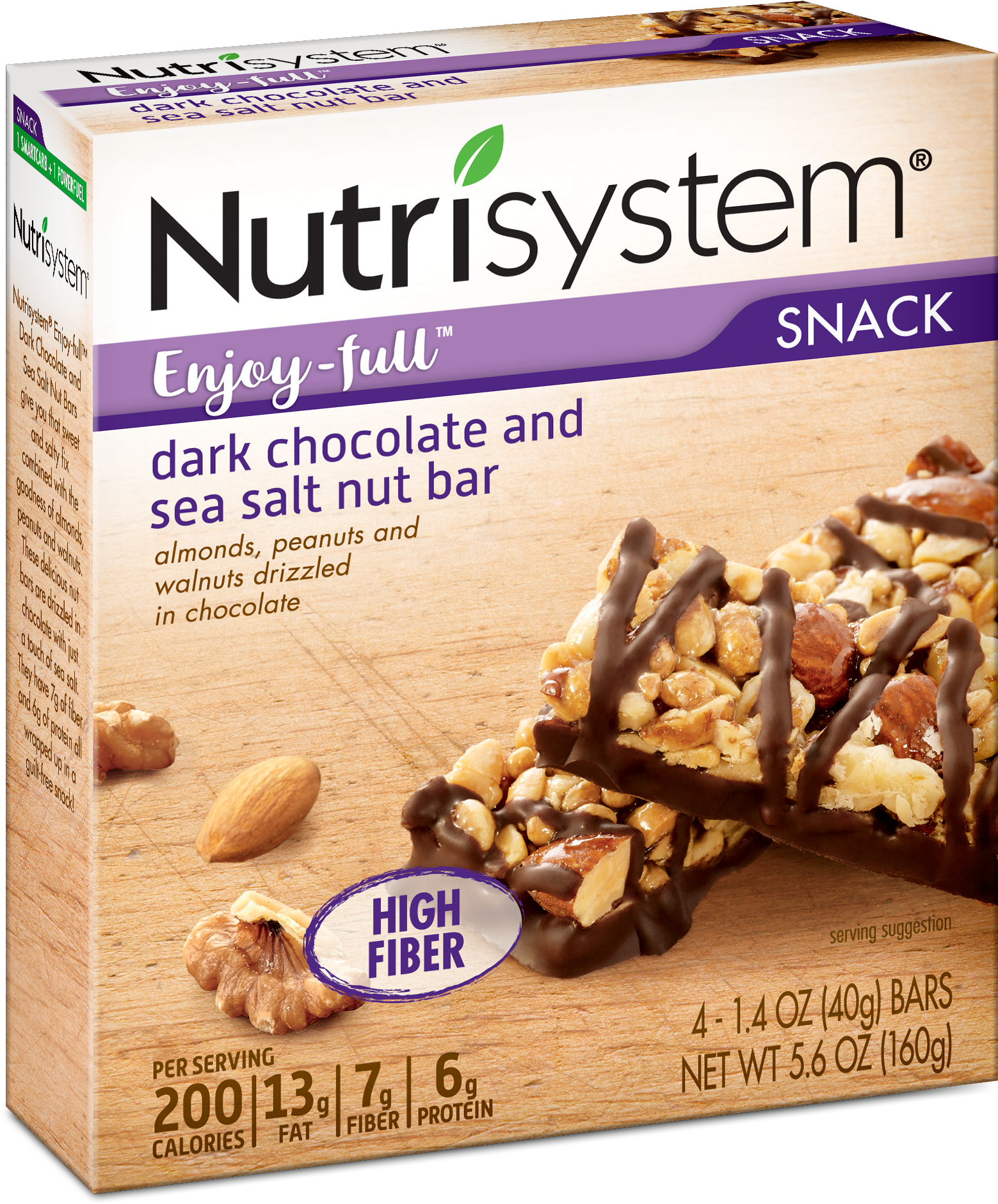 Nutrisystem Enjoy-full Dark Chocolate And Sea Salt - Nutrisystem (2126x2261), Png Download