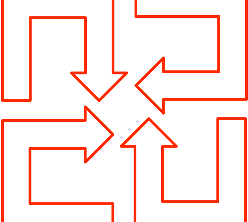 Free U-shaped Arrow Set 01 (800x715), Png Download
