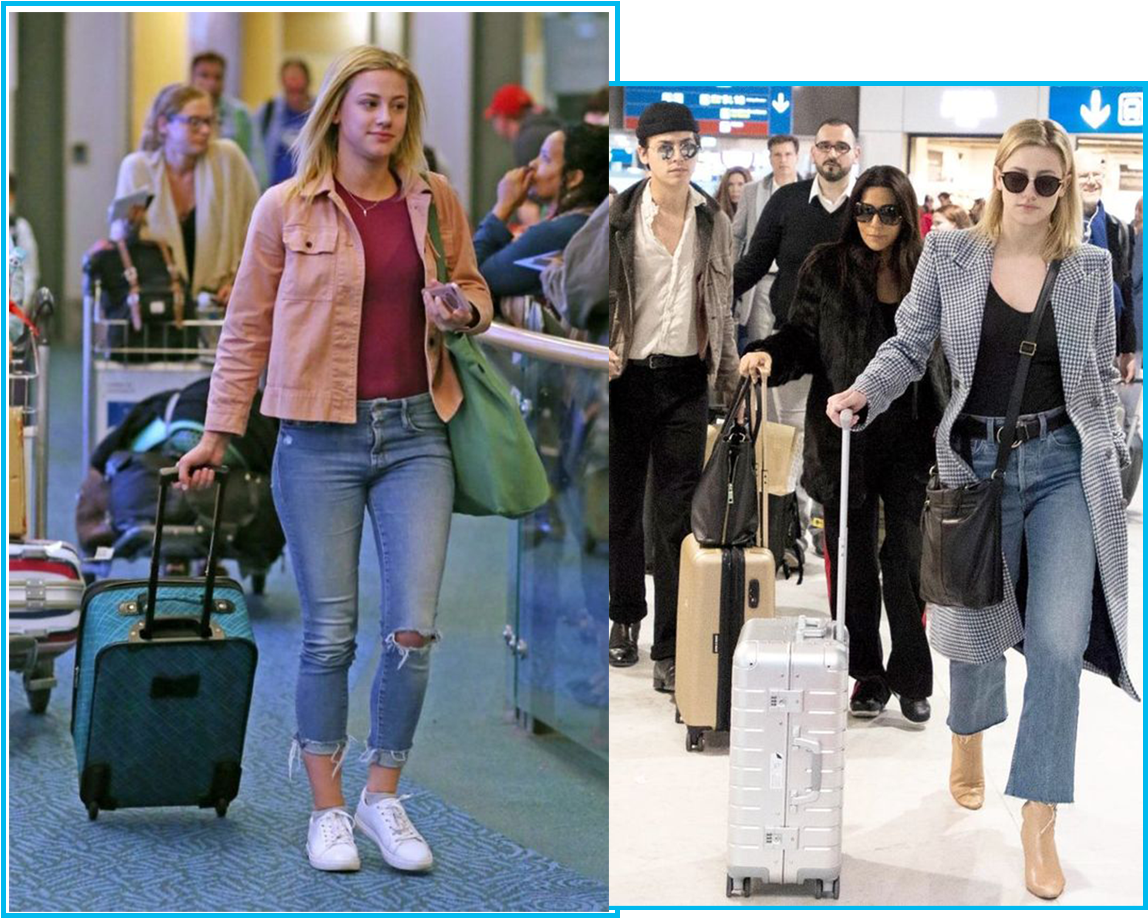 Lili Reinhart's Style - Lili Reinhart Cole Sprouse Paris (1535x1063), Png Download