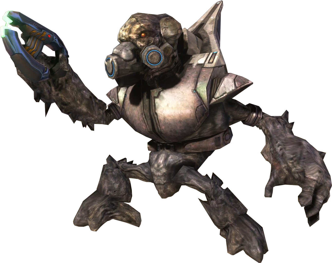 Halo 3 Grunt Ultra - Halo 3 Grunt Major (1378x1089), Png Download