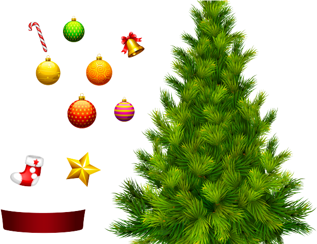 Christmas Tree Png Transparent Images - Clipart Png Christmas Tree (640x480), Png Download