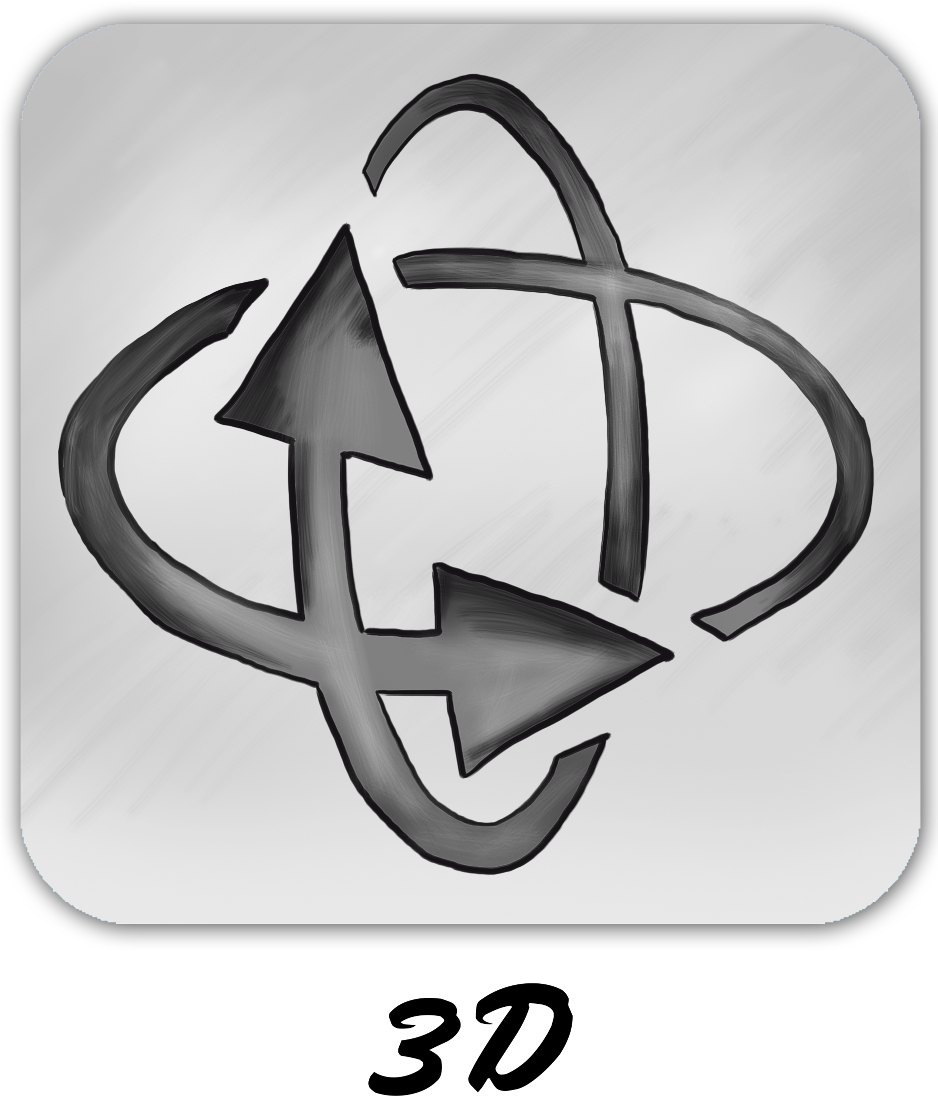 Learning The 3d Widget - Crescent (1873x2223), Png Download