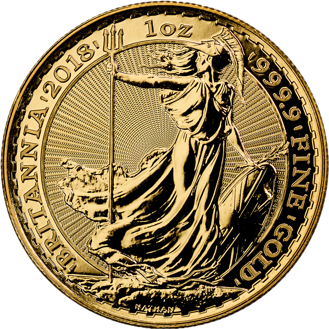 1 Oz Gold - Coin (1200x1201), Png Download