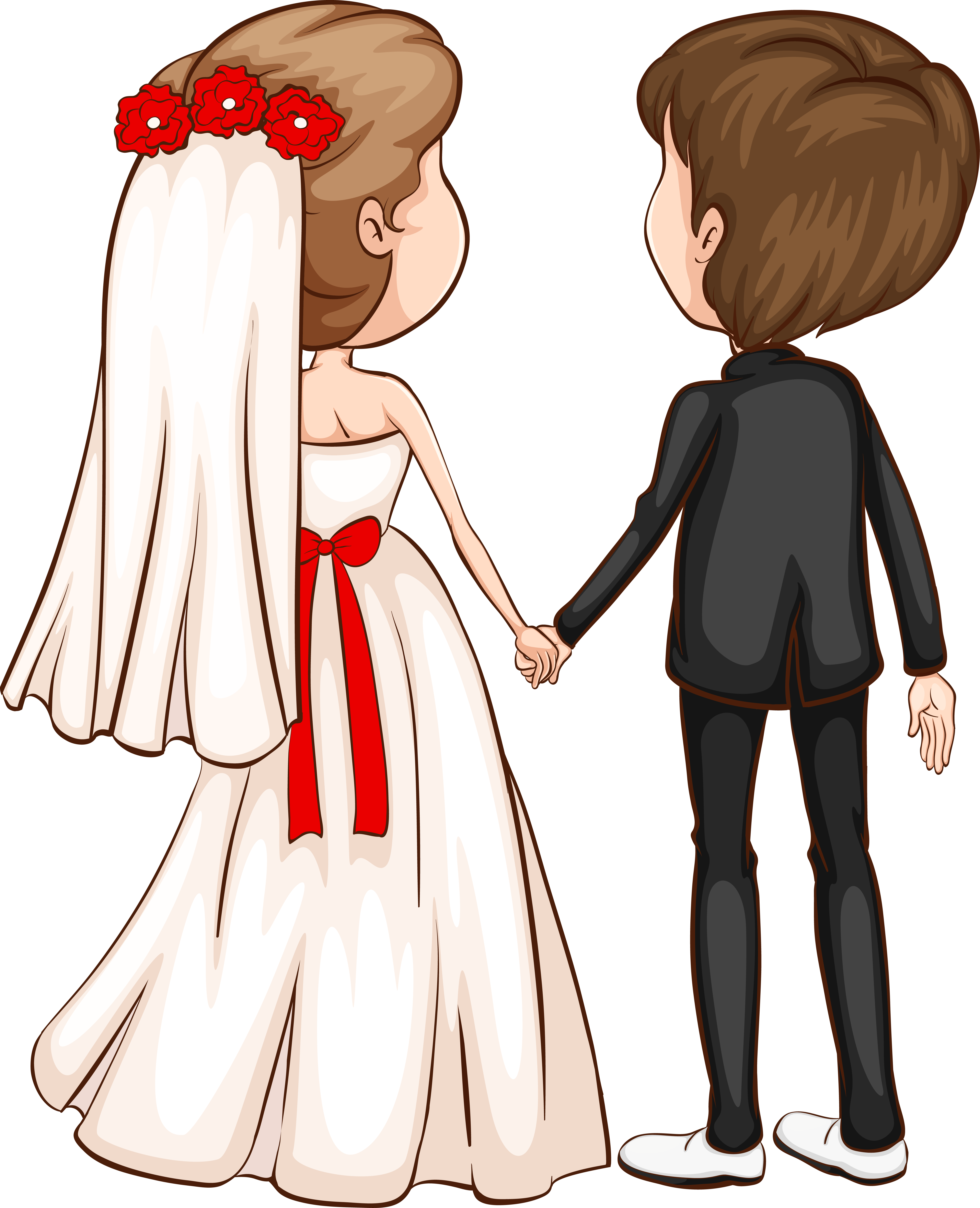 Groom Clipart Character - Clip Art Wedding Couple (4815x5936), Png Download