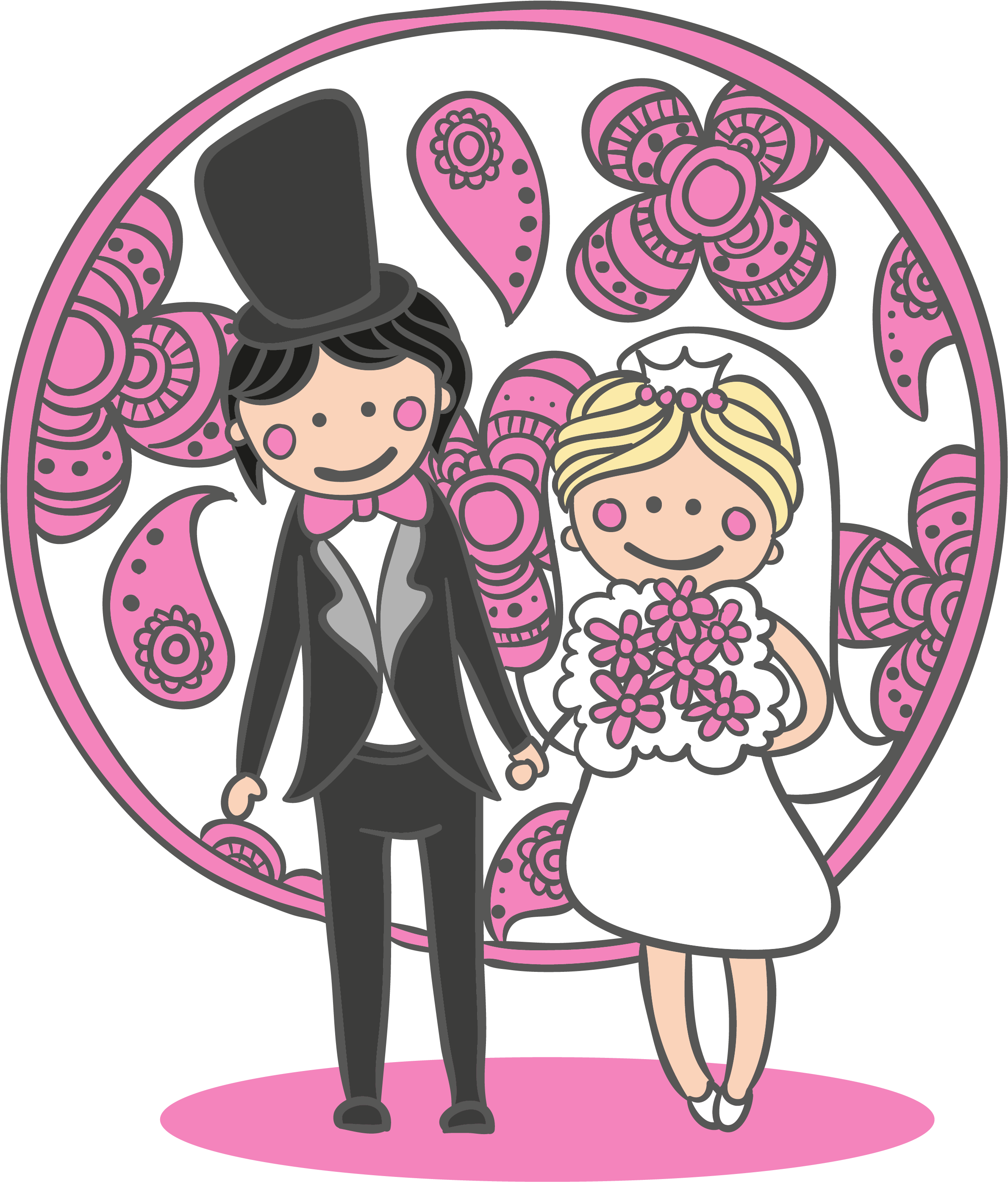 Banner Free Stock Cartoon Vector Illustration Transprent - Bridegroom (3333x3333), Png Download