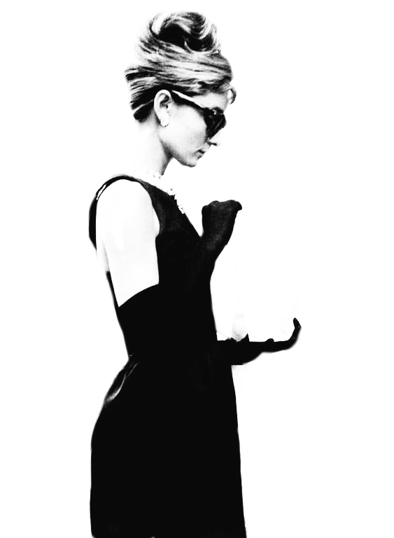 “semi Transparent Audrey Hepburn V - Audrey Hepburn Chanel (563x768), Png Download