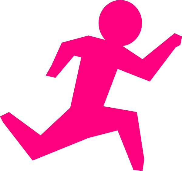 Running Stick Figure Png (600x564), Png Download