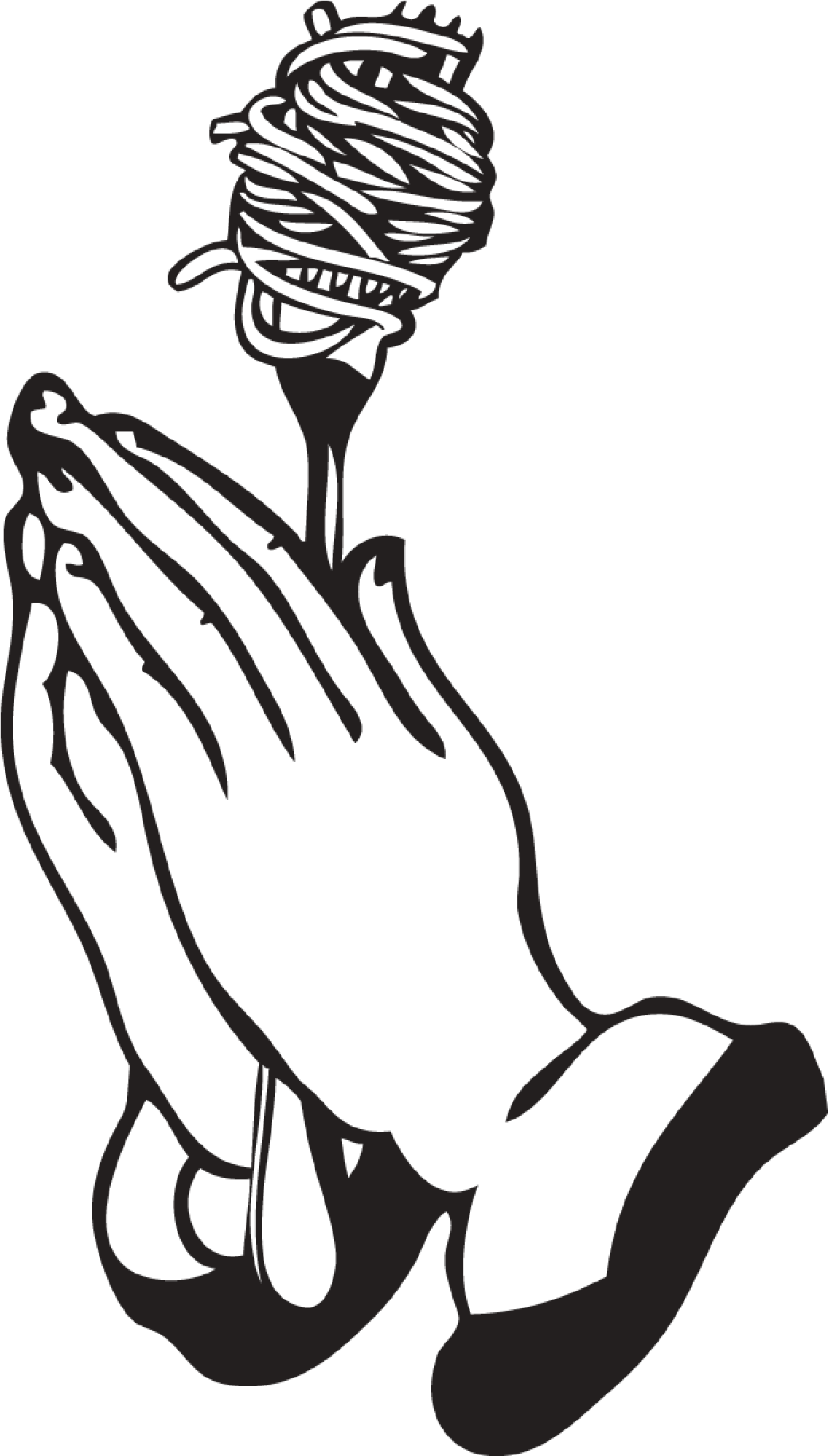 Dio Mio Banner Royalty Free Stock - Praying Hands Png (1275x2083), Png Download