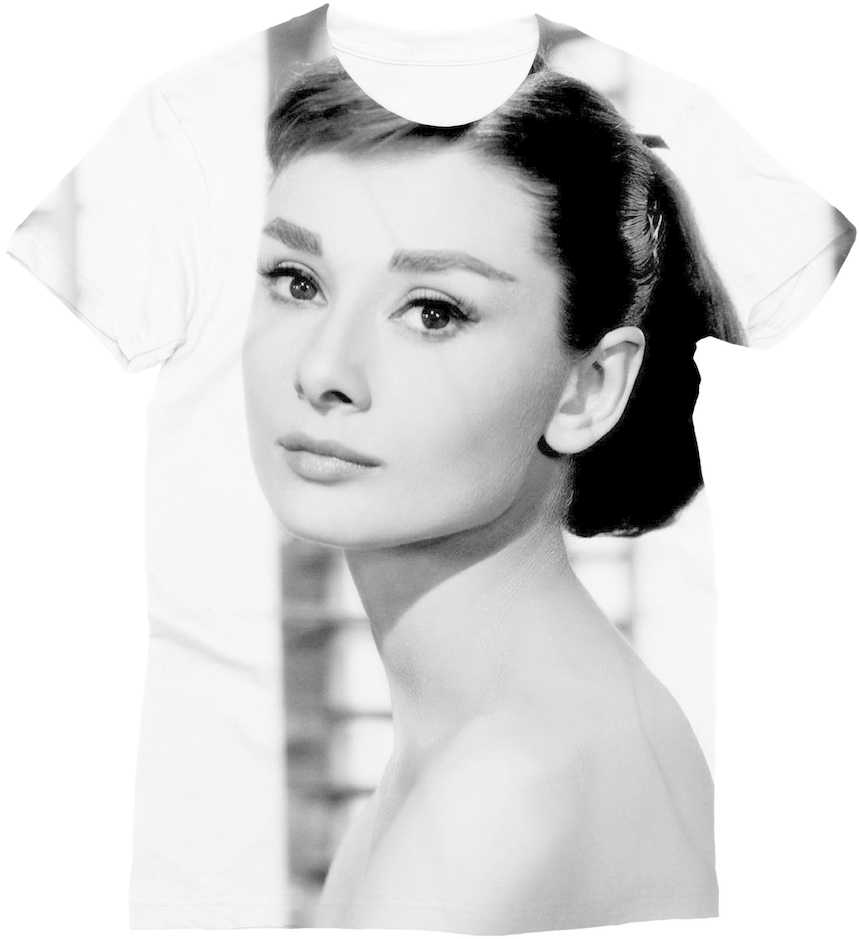 Audrey Hepburn ﻿classic Sublimation Women's T-shirt - You Have Two Hands Audrey Hepburn (1024x1024), Png Download