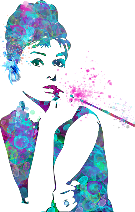 Click And Drag To Re-position The Image, If Desired - Audrey Hepburn (446x700), Png Download