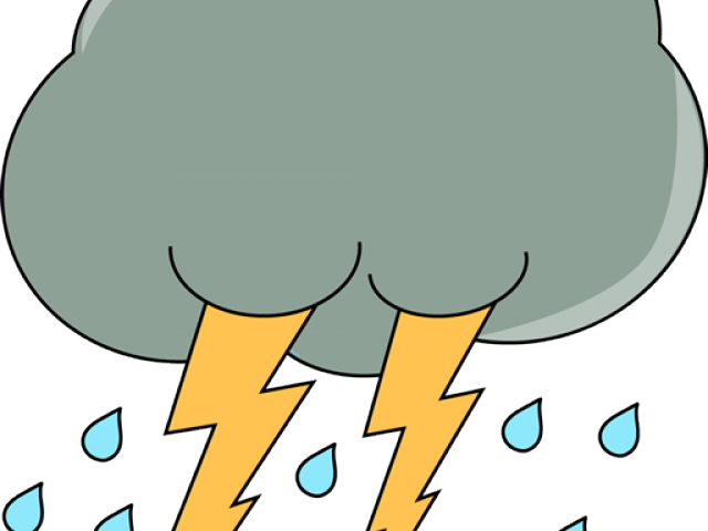 Gray Clipart Rain Cloud - Weather Clipart (640x480), Png Download