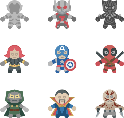 Superhero Avatars - Cartoon (600x564), Png Download