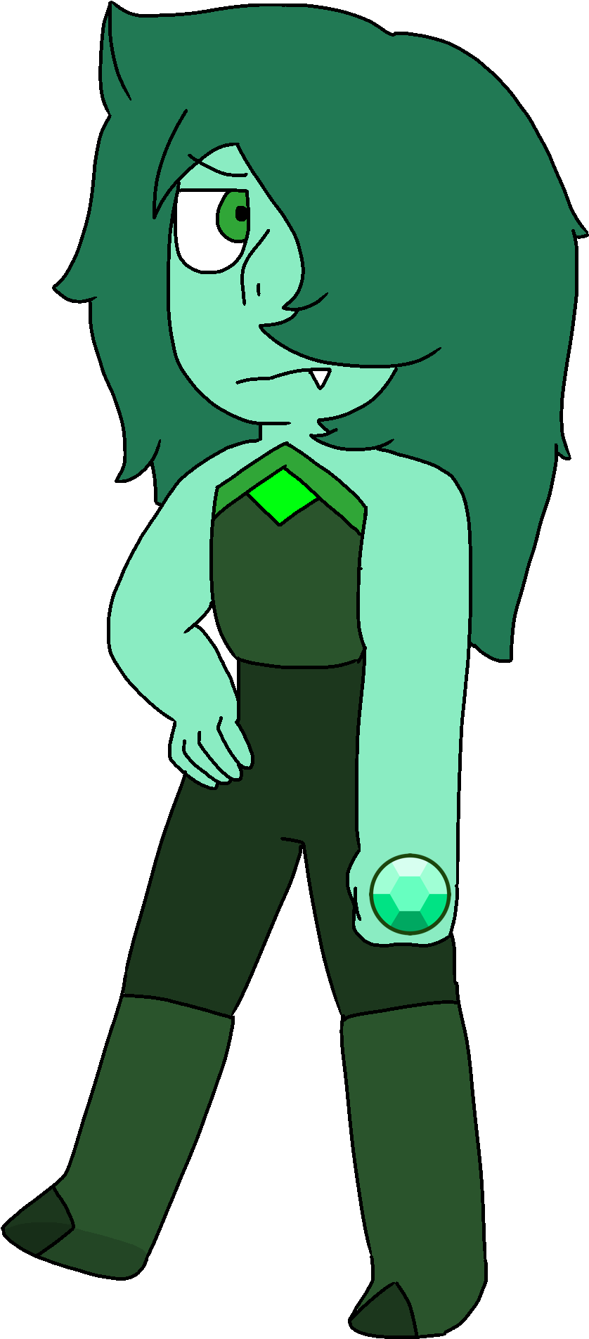 Prasiolite - Cartoon (872x1953), Png Download