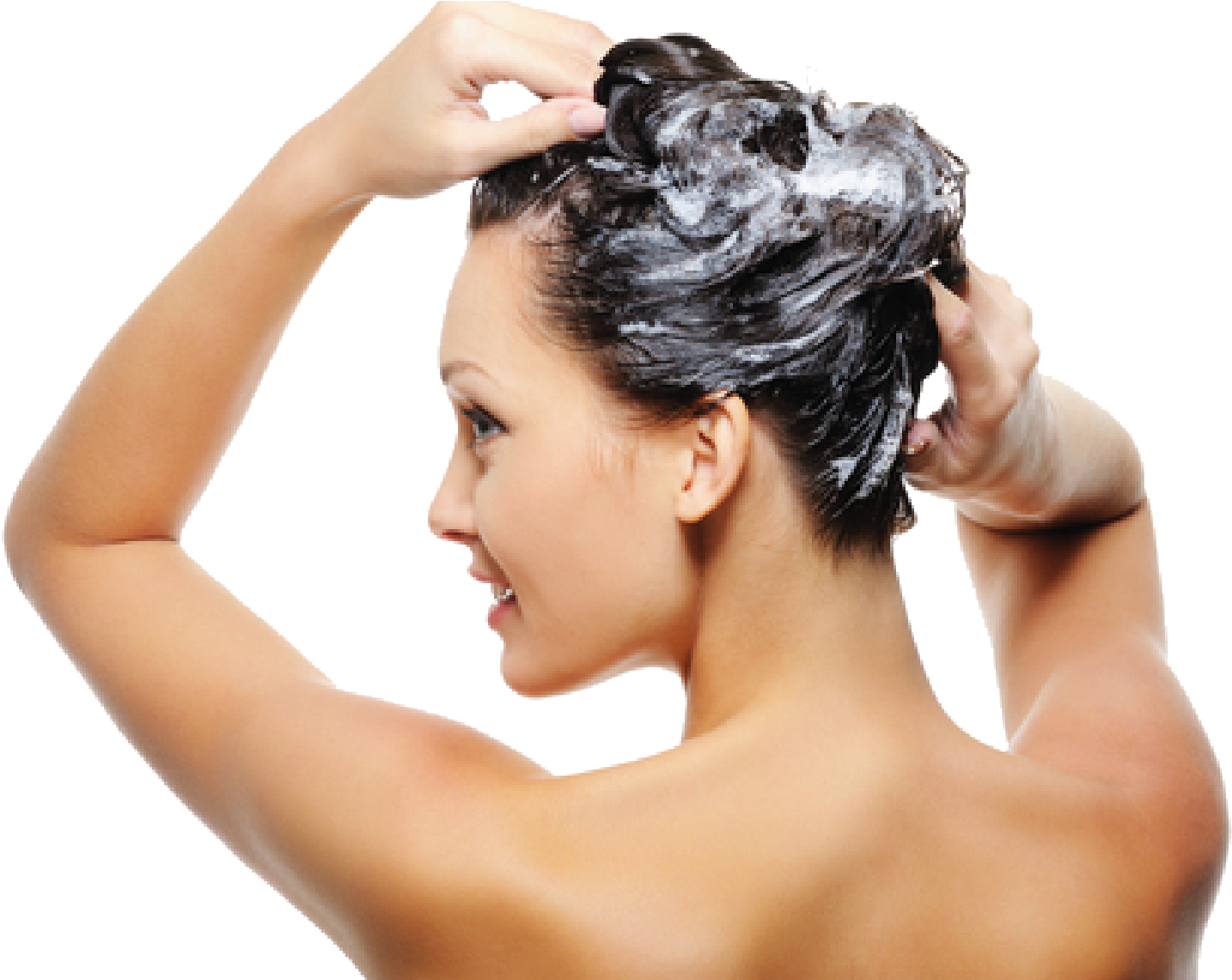 Hair Care Png Image Background - Woman Washing Hair Png (1588x1140), Png Download