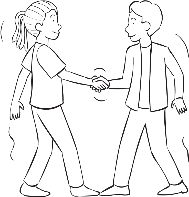 Toe To Toe - Line Art (1024x768), Png Download