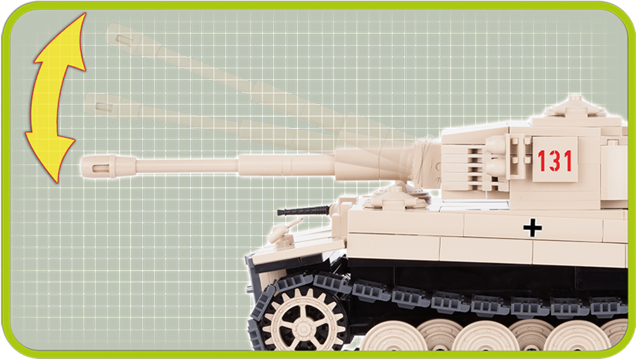 Cobi Tiger 131 Model Tank - Tiger I (903x511), Png Download
